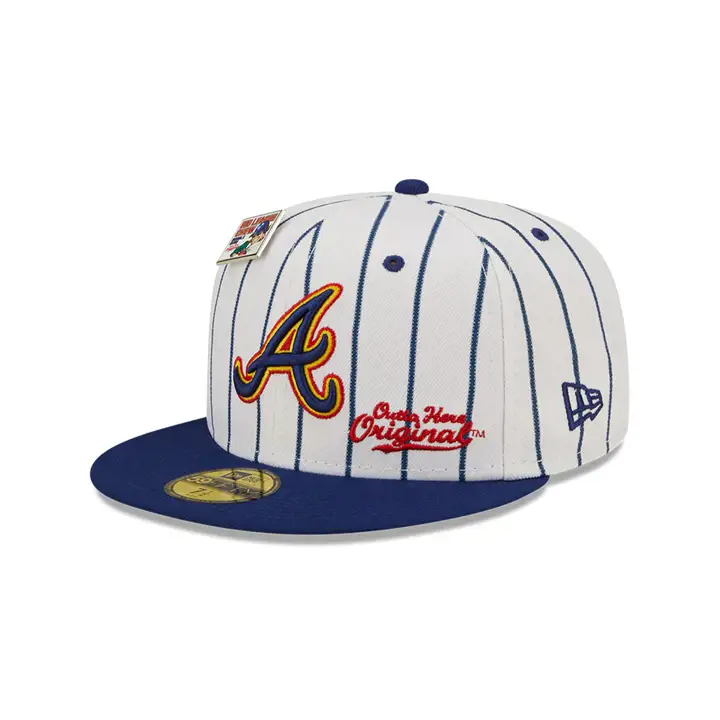 ATLANTA BRAVES MLB BLC ORIGINAL 59FIFTY WHT/NAVY
