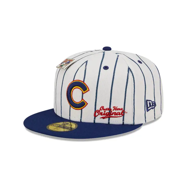CHICAGO CUBS MLB BLC ORIGINAL 59FIFTY BLC BLANC/BLEU MARINE