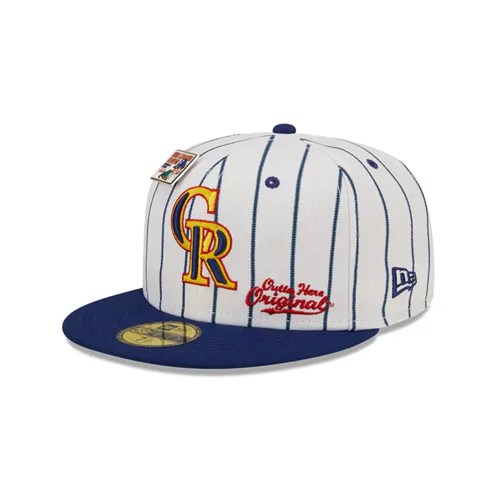 COLORADO ROCKIES MLB BLC ORIGINAL 59FIFTY WHT/NAVY