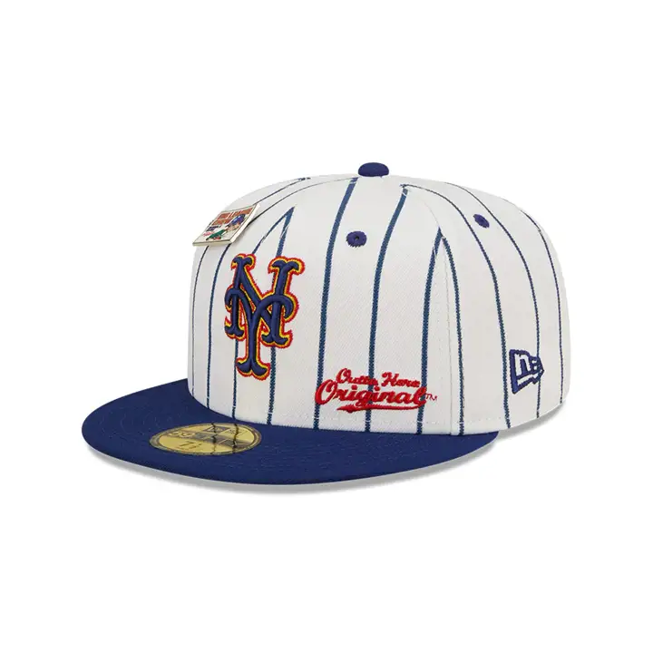CASQUETTE NEW YORK METS MLB BLC ORIGINAL 59FIFTY BLANC/BLEU MARINE