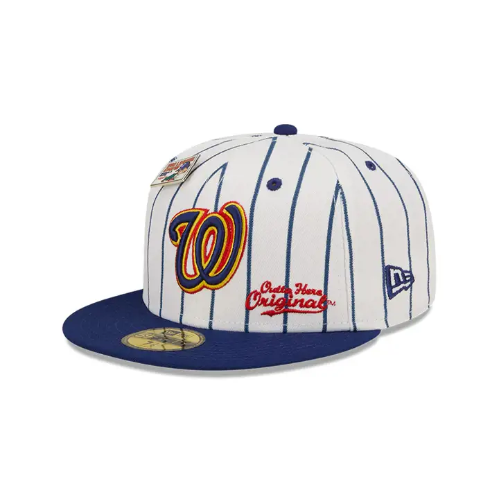WASHINGTON NATIONALS MLB BLC ORIGINAL 59FIFTY BLC BLANC/MARINE
