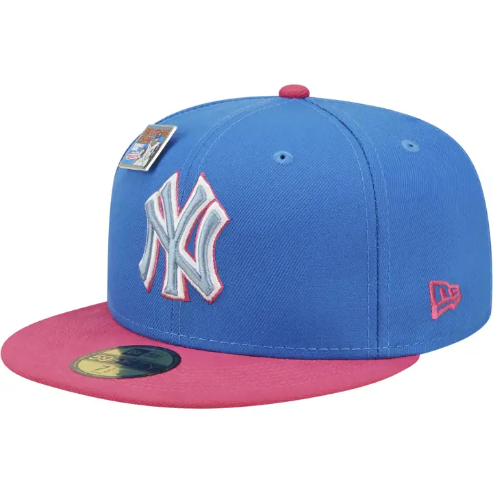 NEW YORK YANKEES MLB BLC COTTON CANDY 59FIFTY BLEU/ROSE