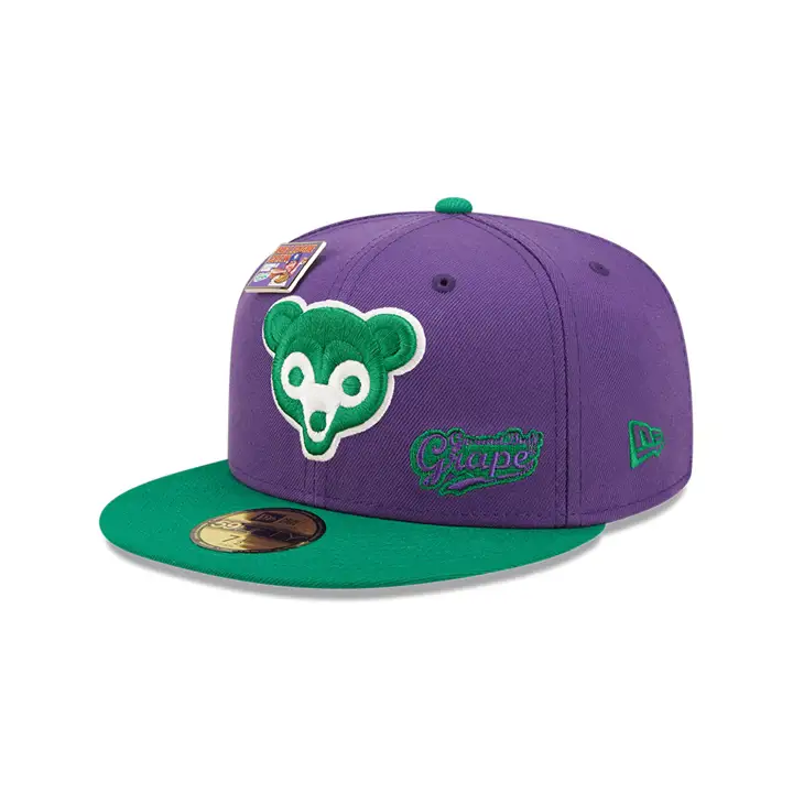 CASQUETTE 59FIFTY MLB CHICAGO CUBS BLC GRAPE PUR/GRN