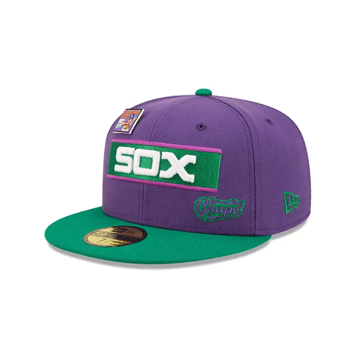 CHICAGO WHITE SOX MLB BLC GRAPE 59FIFTY VIOLET/VERT