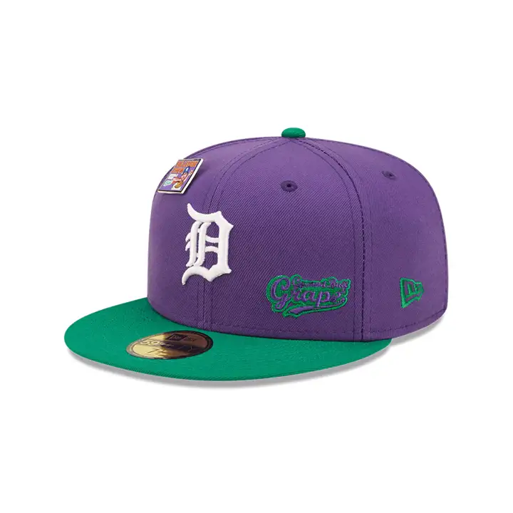 DETROIT TIGERS MLB BLC GRAPE 59FIFTY VIOLET/VERT