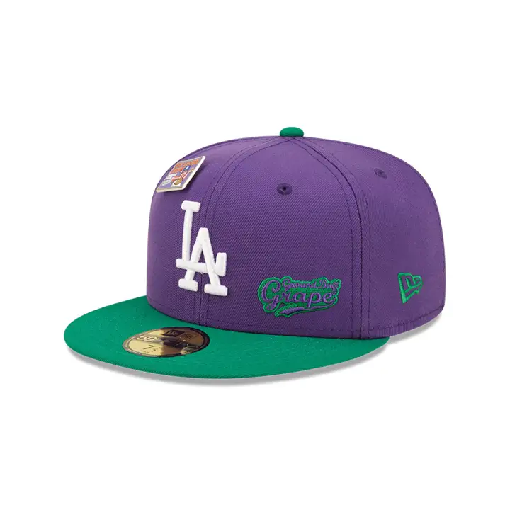 LOS ANGELES DODGERS MLB BLC GRAPE 59FIFTY VIO/VERT