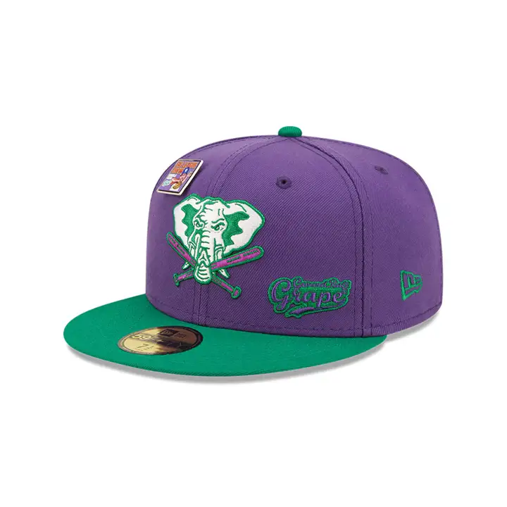 CASQUETTE OAKLAND ATHLETICS MLB BLC GRAPE 59FIFTY VIOLET/VERT