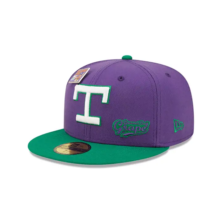CASQUETTE 59FIFTY MLB BLC TEXAS RANGERS VIOLET/VERT