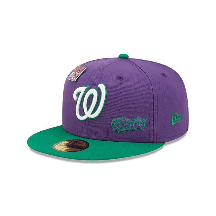 CASQUETTE WASHINGTON NATIONALS MLB BLC GRAPE 59FIFTY PUR/VRTE