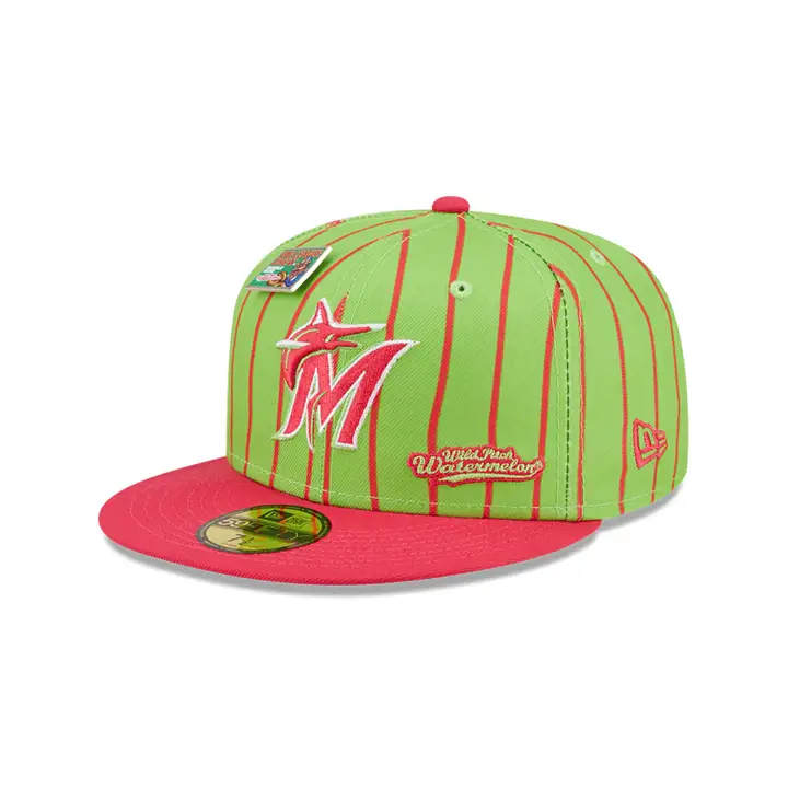 MIAMI MARLINS MLB BLC WATERMELON 59FIFTY VERT/BETTERAVE