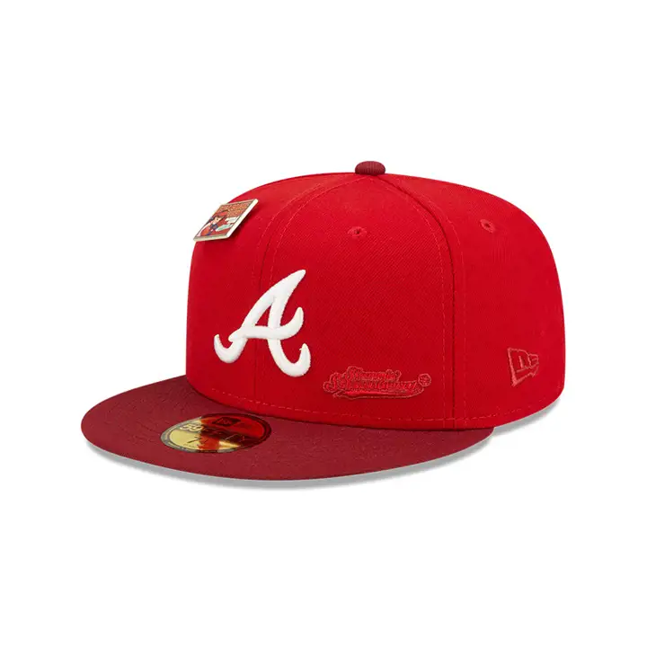 ATLANTA BRAVES MLB BLC FRAISE 59FIFTY ROUGE/ROUGE FONCÉ