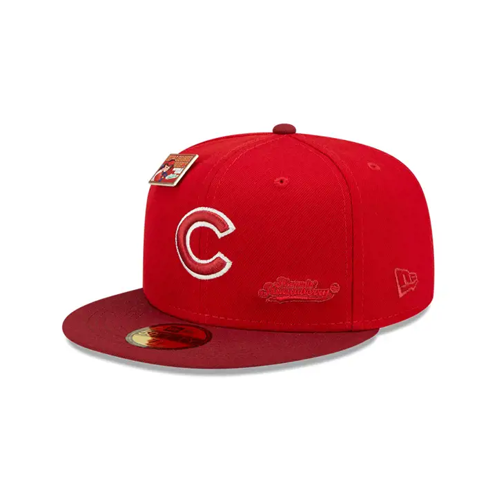CASQUETTE CHICAGO CUBS MLB BLC STRAWBERRY 59FIFTY ROUGE/ROUGE FONCÉ