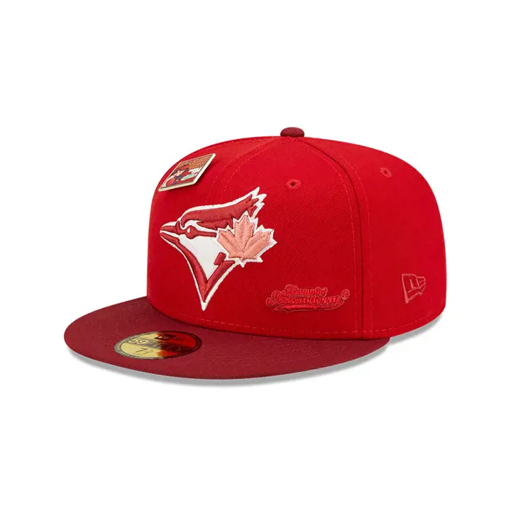 CASQUETTE TORONTO BLUE JAYS MLB BLC FRAISE 59FIFTY ROUGE/ROUGE FONCÉ
