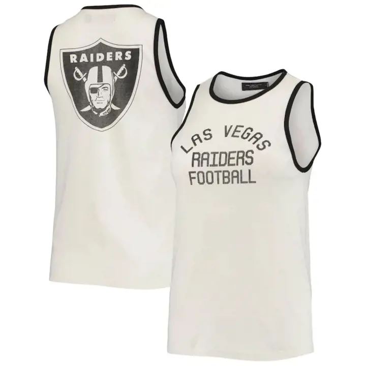 Débardeur côtelé Las Vegas Raiders NFL POP BINDING FEMME 21 bnc/bl