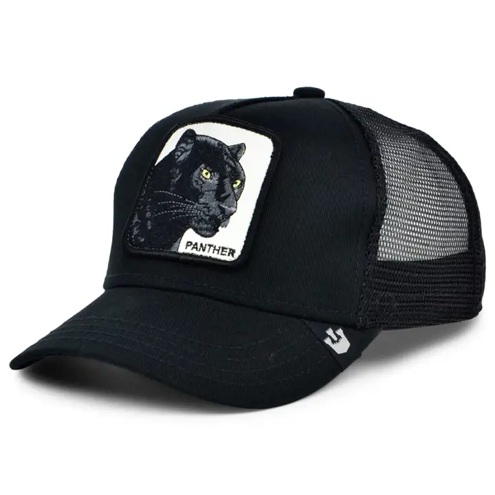 GOORIN BROTHERS YTH CASQUETTE COURBÉE TRUCKER PANTHÈRE NOIRE blk