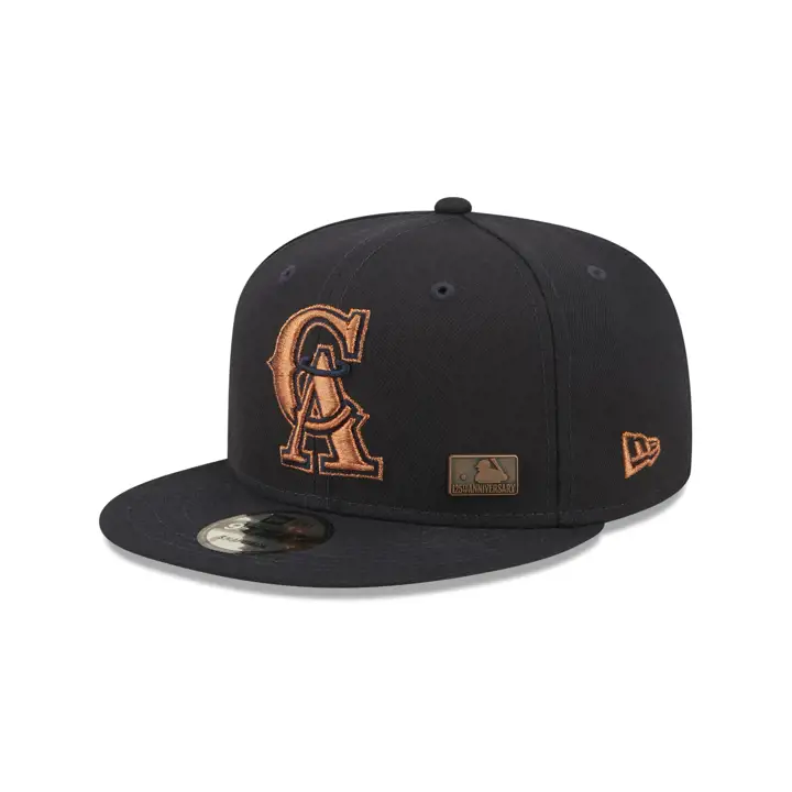 Casquette 9FIFTY des California Angels MLB 125e Anniversaire BLEU MARINE