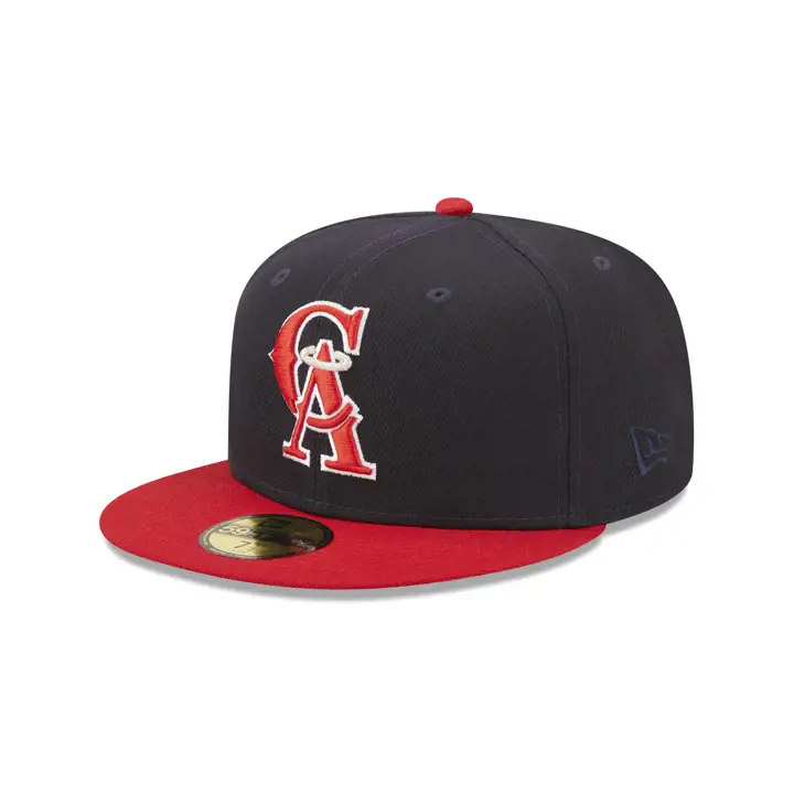 California Angels MLB 125e anniversaire 59FIFTY MARINE/ROUGE