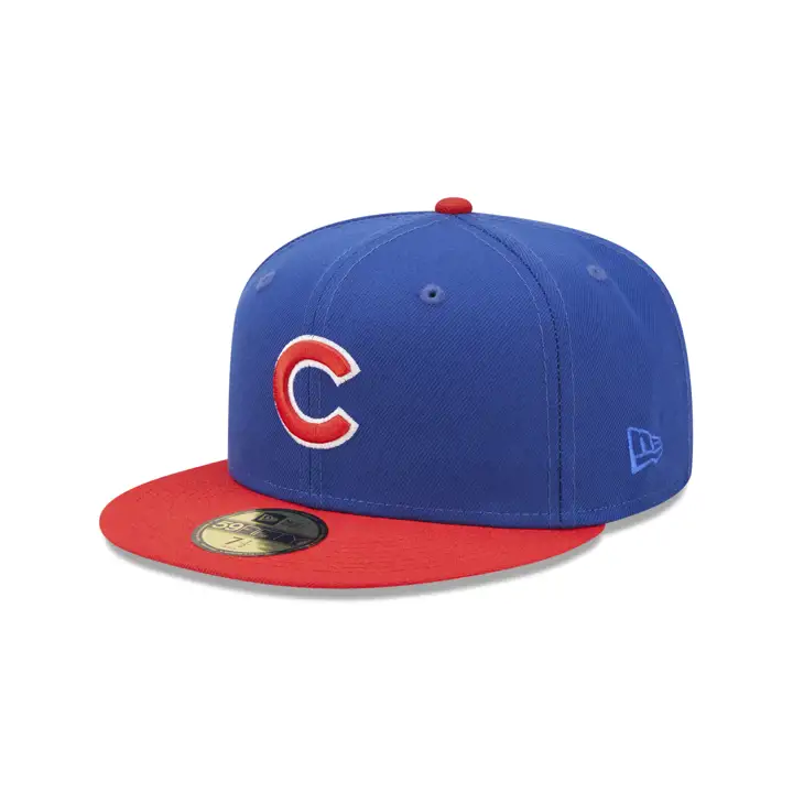 Chicago Cubs MLB 125ème Anniversaire 59FIFTY BLEU/ROUGE