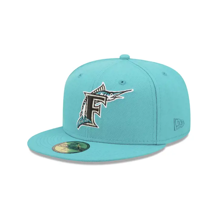 Florida Marlins MLB 125e Anniversaire 59FIFTY TEAL