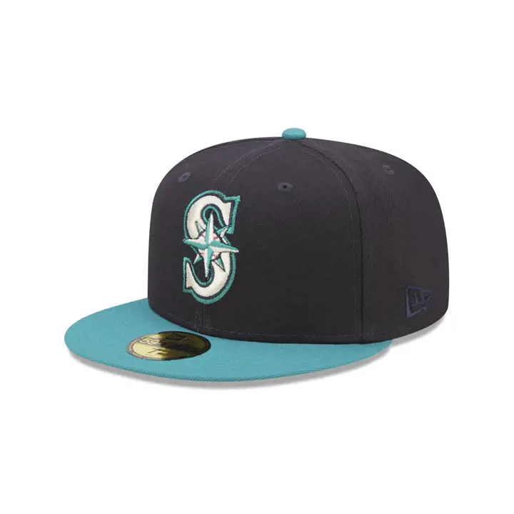 Casquette Seattle Mariners MLB 125e Anniversaire 59FIFTY MARINE/TURQUOISE