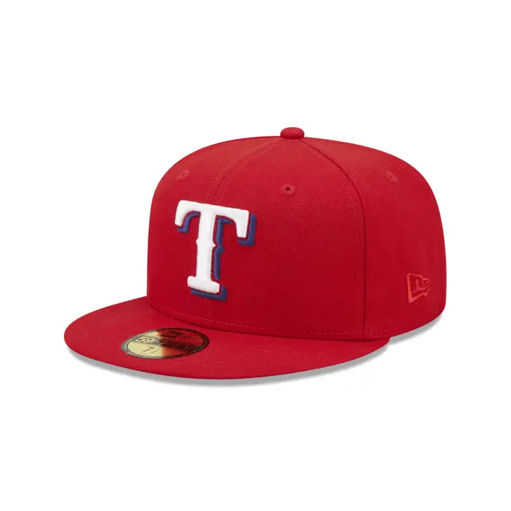 Texas Rangers MLB 125e anniversaire 59FIFTY ROUGE