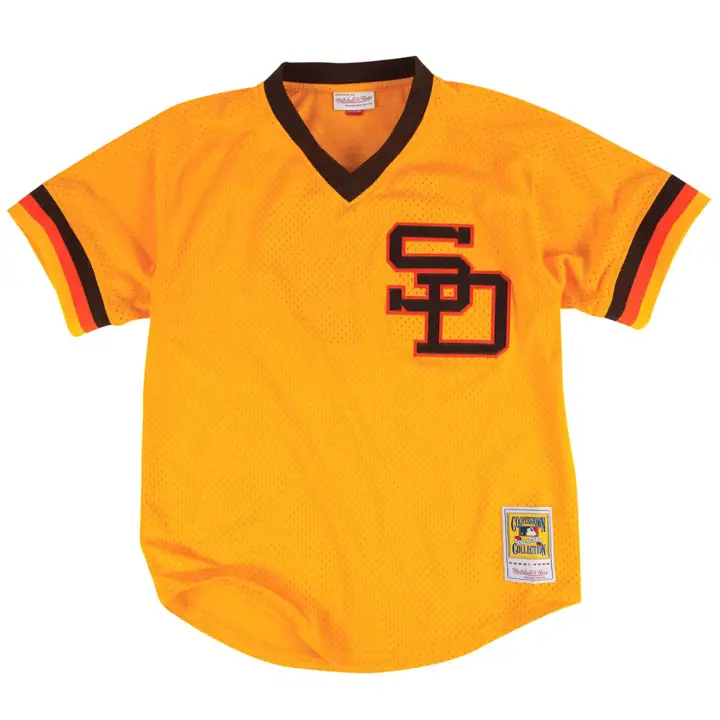 Maillot de baseball en maille pour jeunes San Diego Padres MLB M&N Auth BP Dave Winf