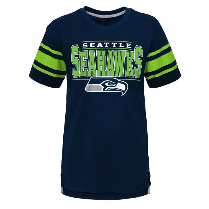 T-shirt NFL enfant Seattle Seahawks Huddle Up 22 marine