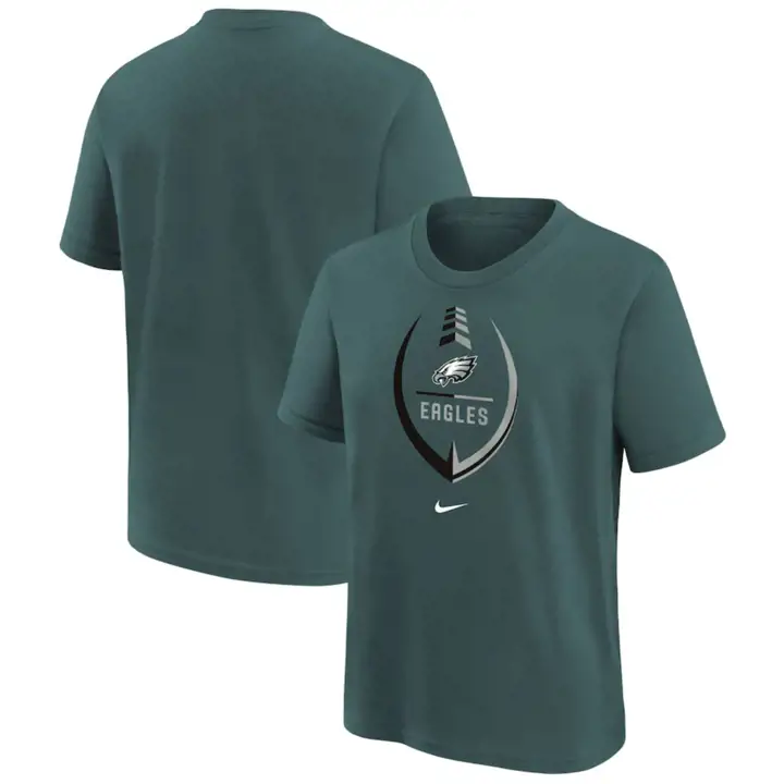 T-shirt Enfant NFL Philadelphia Eagles Iconique 22 Vert