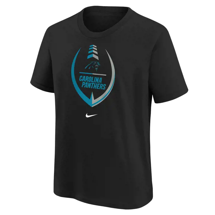 T-shirt icône enfant NFL Carolina Panthers 22 noir