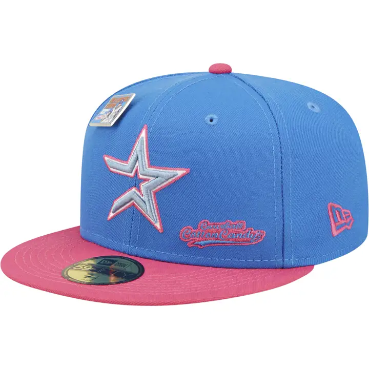 HOUSTON ASTROS MLB BLC COTON OUATÉ 59FIFTY BLEU/ROSE
