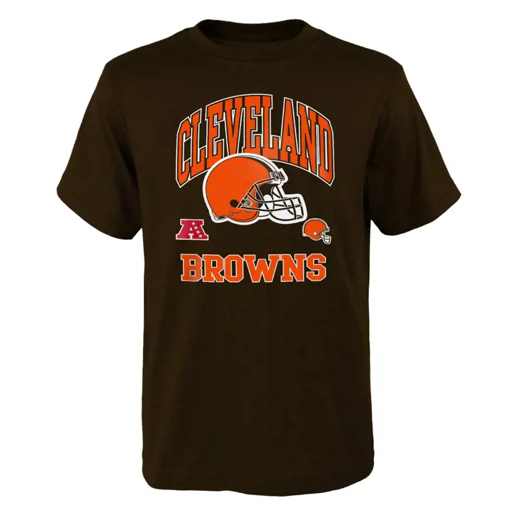 T-shirt officiel NFL enfant Cleveland Browns 22 marron