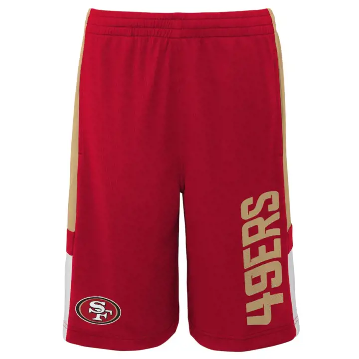 Short de performance rouge NFL pour jeune enfant San Francisco 49ers 22