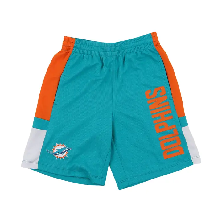 Shorts de performance pour jeunes Miami Dolphins NFL 22 sarcelle