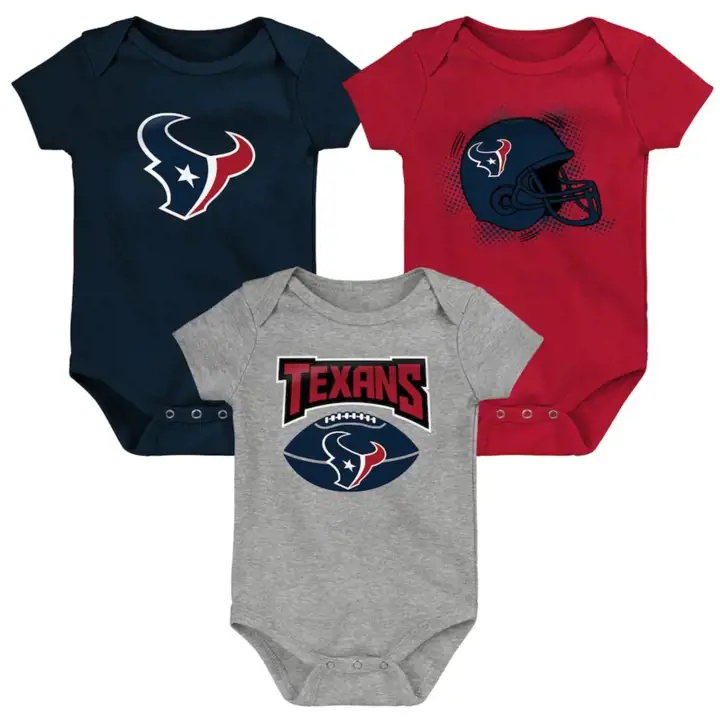Houston Texans NFL Ensemble Naissance 3 pièces Game On 22 marine/rouge