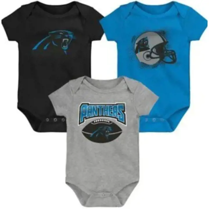 Ensemble 3 pièces de naissance « Game On » NFL Carolina Panthers 22 (noir/bleu)