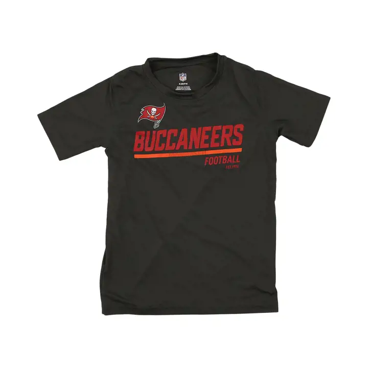 T-shirt Dri Tek NFL jeune pour garçons Tampa Bay Buccaneers 22 anthracite