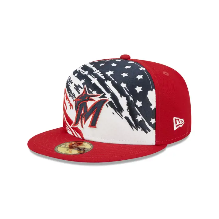 Miami Marlins 2022 4 juillet 59FIFTY ROUGE