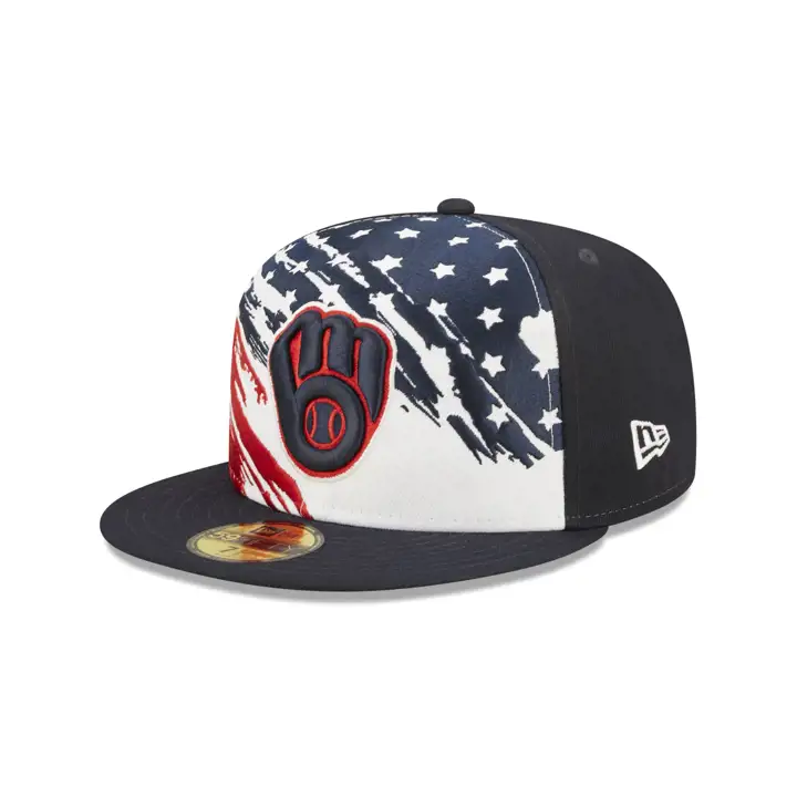 Milwaukee Brewers 2022 4 juillet 59FIFTY MARINE