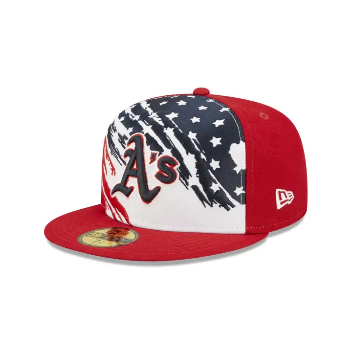 Oakland Athletics 2022 4 juillet 59FIFTY ROUGE