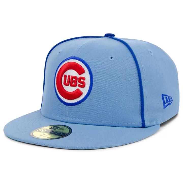 Chicago Cubs MLB Powder Blue Pipe 59FIFTY SKBL/SKBL