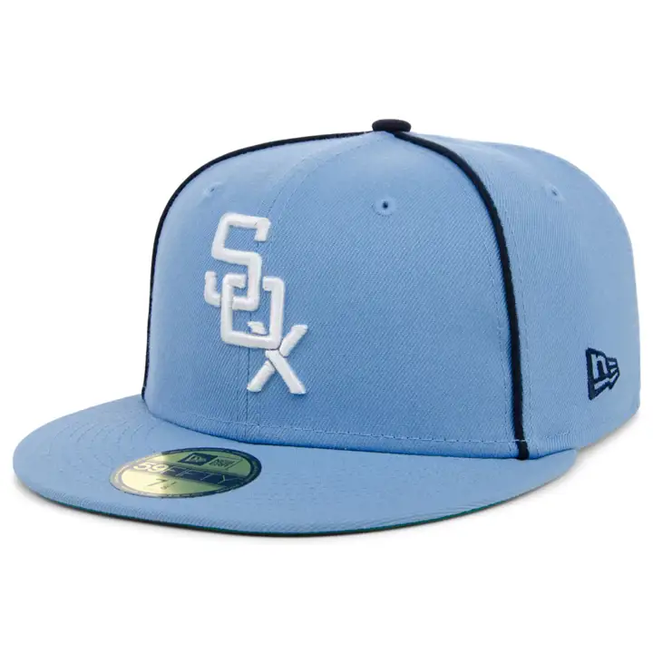 Chicago White Sox MLB Powder Blue Pipe 59FIFTY SKBL/SKBL