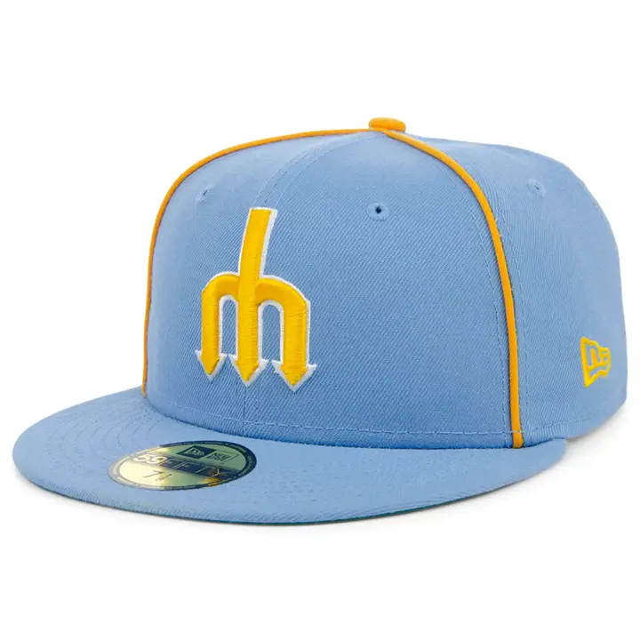 Seattle Mariners MLB Bleu poudre à liseré 59FIFTY SKBL/SKBL