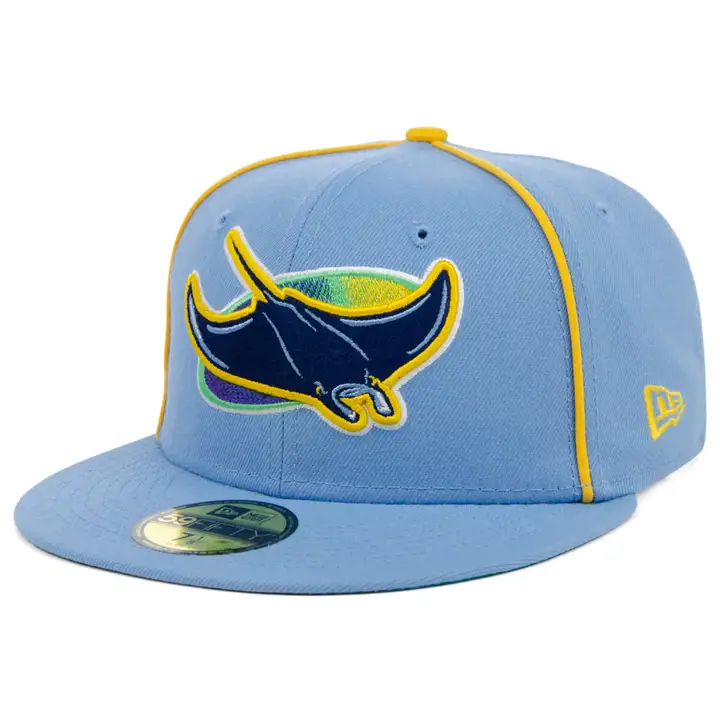 Casquette Tampa Bay Rays MLB Powder Blue Pipe 59FIFTY SKBL/SKBL
