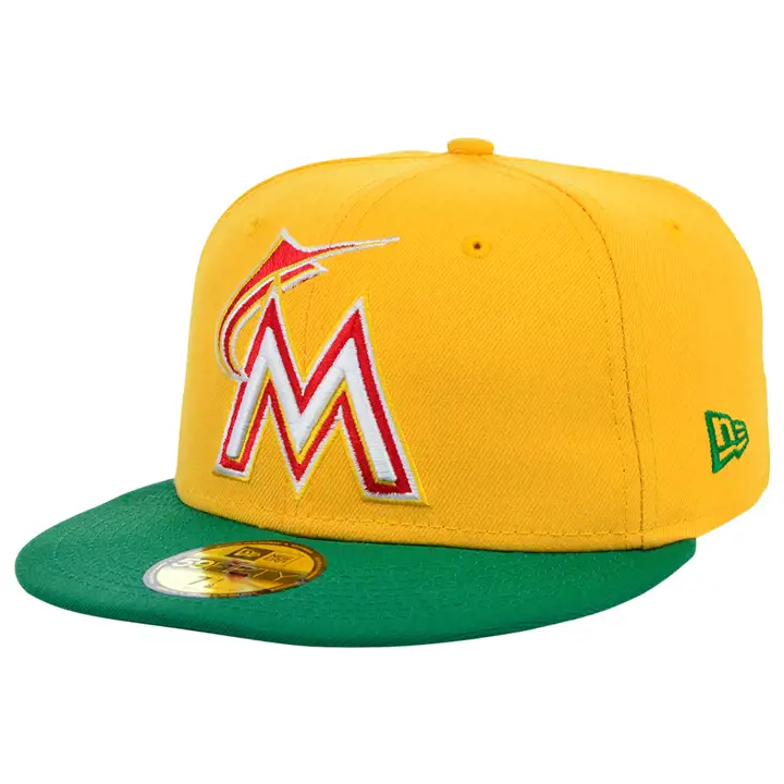 Fournitures scolaires MLB Miami Marlins 59FIFTY JAUNE/VERT