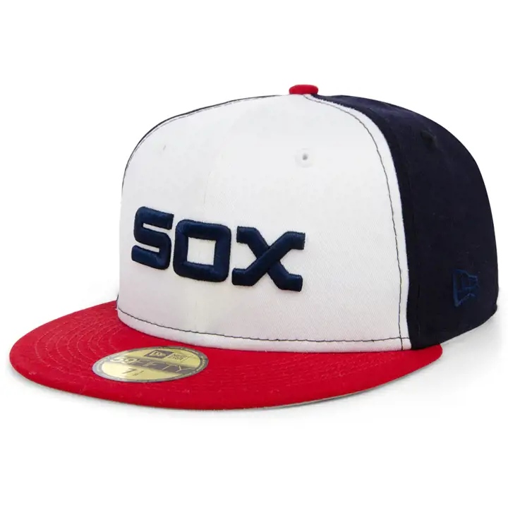 Casquette 59FIFTY MLB Core Coop des White Sox de Chicago WHT/RED/GRY