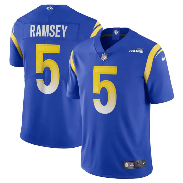 Maillot de match NFL LA Rams Jalen Ramsey rbl