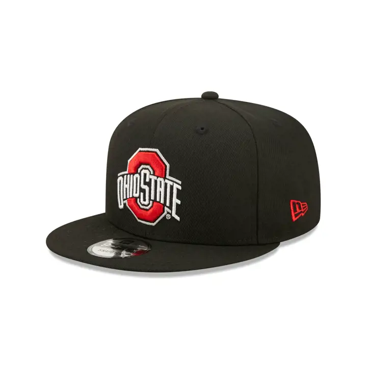 Casquette athlétique O noire NCAA Core 950 Snap Ohio State Buckeyes