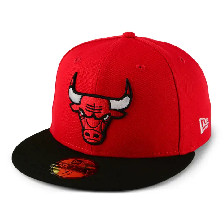 Casquette 59FIFTY NBA Basic EU NOS Chicago Bulls Rouge/noir