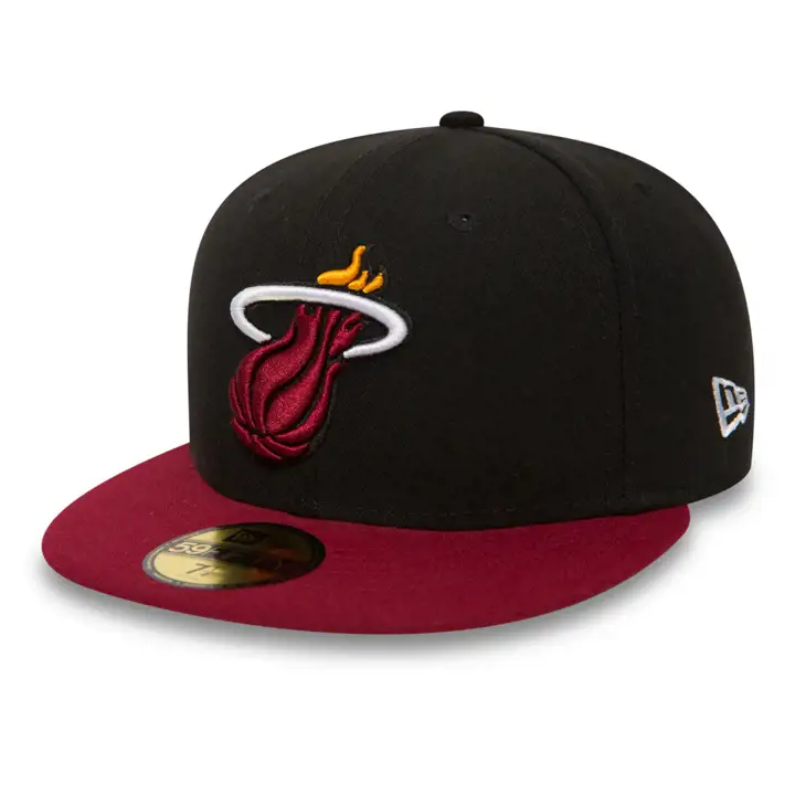 Casquette 59FIFTY NBA Basic EU NOS Miami Heat noire/rouge