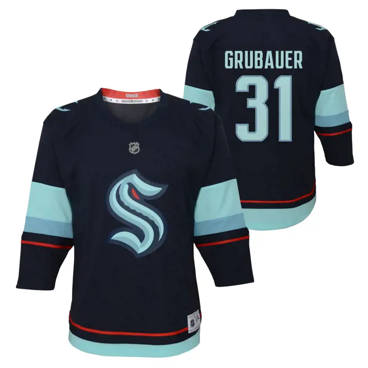 Maillot réplique pour enfant Kraken LNH Philipp Grubauer marine
